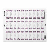 Brautparty Lavender Floral Rücksendeadresse (Vorne)