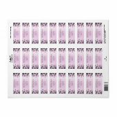 Brautparty Lavender Floral Rücksendeadresse (Vorne)