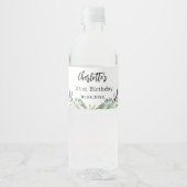 Brautparty lavender florale eucalyptus Water Bo Wasserflaschenetikett (Vorderseite)