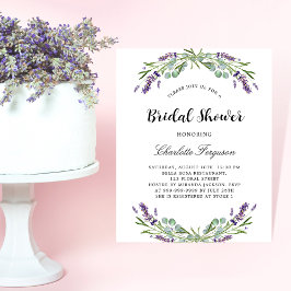 Brautparty lavender florale Haushalt Einladung