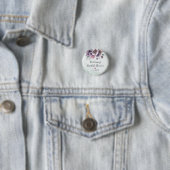 Brautparty Lavender & Green Floral Button (Beispiel)