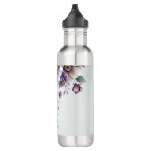 Brautparty Lavender & Green Floral Edelstahlflasche (Rechts)
