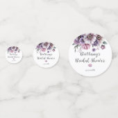 Brautparty Lavender & Green Floral Konfetti (Vorderseiten)