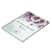 Brautparty Lavender & Green Floral Notizblock (Linke Seite)