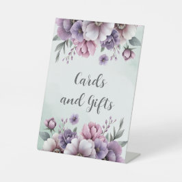 Brautparty Lavender & Green Floral Sockelschild