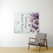 Brautparty Lavender & Green Floral Wandteppich (Beispiel (Horizontal))