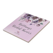 Brautparty Lavender Wasserfarbenfloral Fliese (Seite)