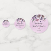 Brautparty Lavender Wasserfarbenfloral Konfetti (Vorderseiten)