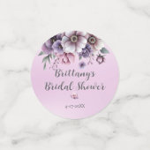 Brautparty Lavender Wasserfarbenfloral Konfetti (Klein Vorderseite)