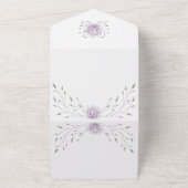 Brautparty Leaf und Rosa Lotus All In One Einladung (Außenbereich)