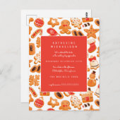Brautparty | Lebkuchen Einladung Postkarte (Vorne/Hinten)