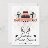 Brautparty, leckere Kuchen Einladung (Rückseite)