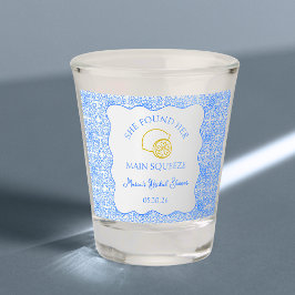 Brautparty Lemon Blue Tile Schnapsglas