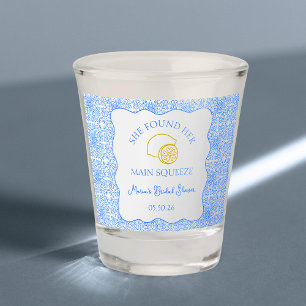 Brautparty Lemon Blue Tile Schnapsglas