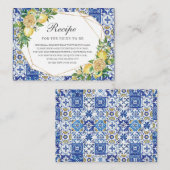 Brautparty Lemon Blumenbeete Weinkultur und Erde Begleitkarte (Vorne/Hinten)