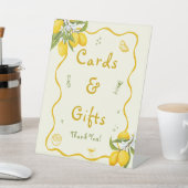 Brautparty Lemon Cards & Geschenke Sockelschild (In SItu)