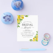 Brautparty Lemon Citrus Einladungen Flyer (Einzeln)