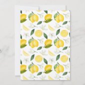 Brautparty Lemon Einladung zur Hauptpresse (Rückseite)