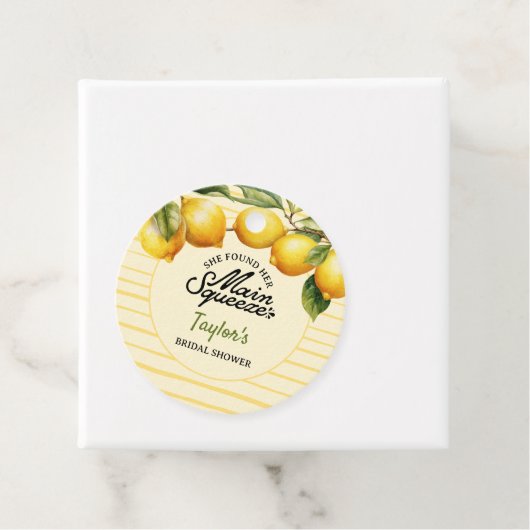 Brautparty Lemon Geschenkanhänger (Beispiel)