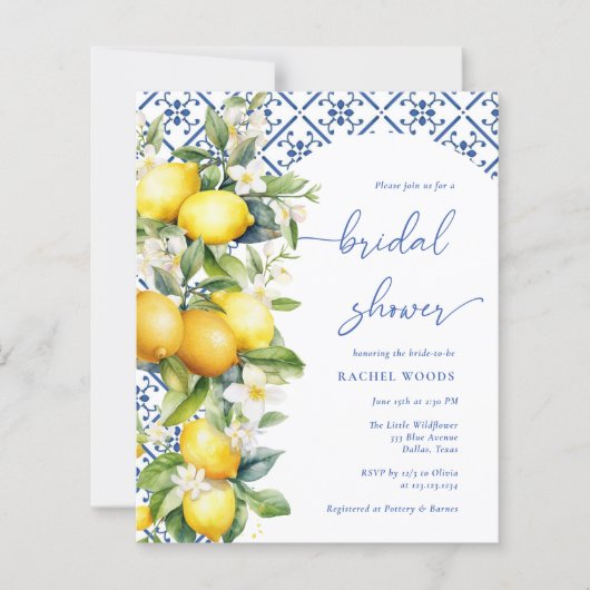 Brautparty Lemon mediterrane lädt ein (Vorderseite)