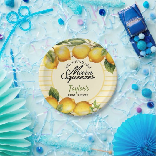 Brautparty Lemon Pappteller (Party)