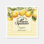 Brautparty Lemon Serviette (Vorderseite)