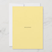 Brautparty Lemon und Rosa Rose laden ein (Rückseite)