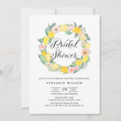 Brautparty Lemon und Rosa Rose laden ein (Vorderseite)