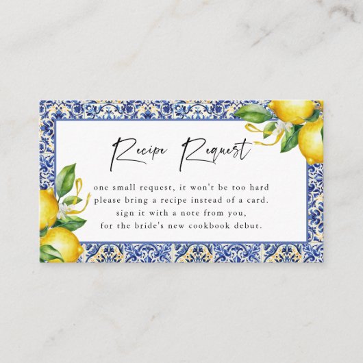 Brautparty Lemons Begleitkarte (Vorderseite)