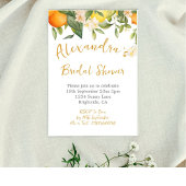 Brautparty Lemons Orange Citrus Floral Einladung