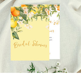 Brautparty Lemons Orange Citrus Floral Einladung