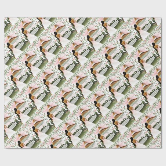 Brautparty-Liebe Geschenkpapier (Flach)