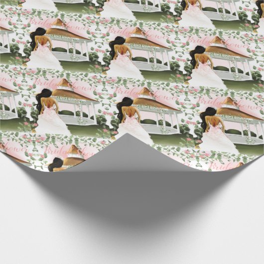 Brautparty-Liebe Geschenkpapier (Ecke)