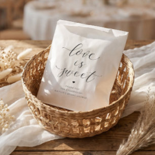 Brautparty-Liebe ist süße elegante Herz Geschenktütchen