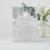 Brautparty Light Jar Rustikaler Glitzer Einladung (Stehend Vorderseite)