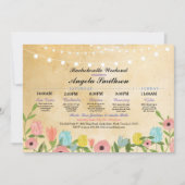 Brautparty Lights Blumenstrauß Vintag (Vorderseite)