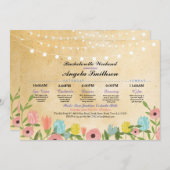 Brautparty Lights Blumenstrauß Vintag (Vorne/Hinten)