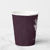 Brautparty Lila Aquarellfarben Blume Pappbecher (Rechts)