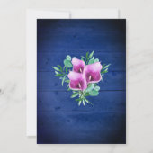 Brautparty Lila Calla Lily Lights Floral Einladung (Rückseite)