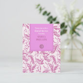 Brautparty Lila Einladung (Stehend Vorderseite)