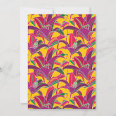 Brautparty | Lila Einladung der Tigerlilie (Rückseite)