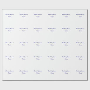 Brautparty lila Name Datum elegant hinzufügen Geschenkpapier