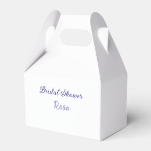 Brautparty lila Name Datum elegant hinzufügen Geschenkschachtel