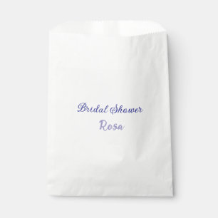 Brautparty lila Name Datum elegant hinzufügen Geschenktütchen