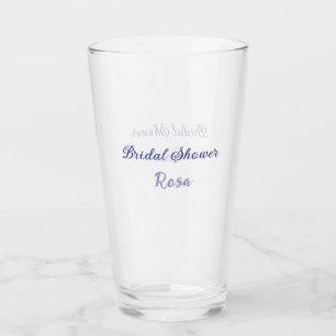 Brautparty lila Name Datum elegant hinzufügen Glas