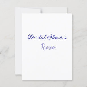 Brautparty lila Name Datum elegant hinzufügen Postkarte