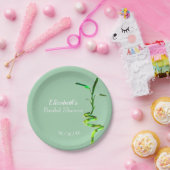 Brautparty Lucky Bamboo Pastellgelbe Vorlage Pappteller (Party)