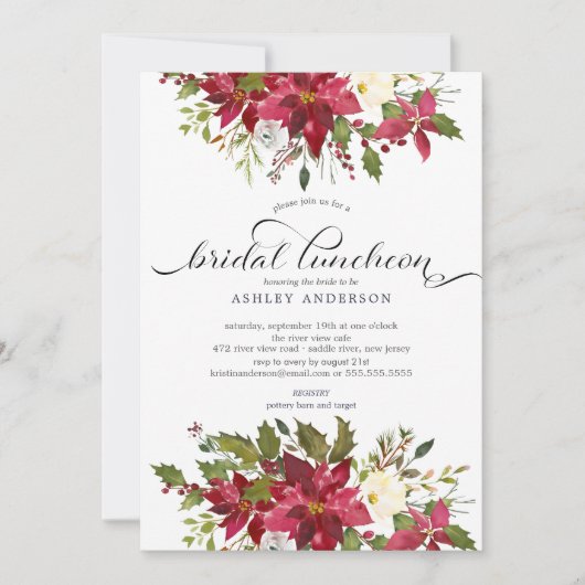 Brautparty Luncheon Einladung (Vorderseite)