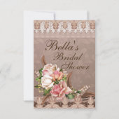 Brautparty Luncheon Party Einladungen (Rückseite)