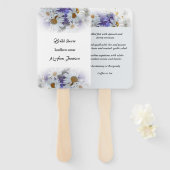 Brautparty Luncheon Set of Fans Fächer (Vorne und Hinten)